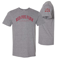 Let 'Er Wobble Red Fox Farm T-Shirt- Graphite Heather