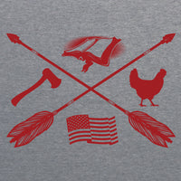 Let 'Er Wobble Red Fox Farm T-Shirt- Graphite Heather