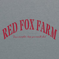 Let 'Er Wobble Red Fox Farm Pullover Hooded Sweatshirt- Graphite Heather